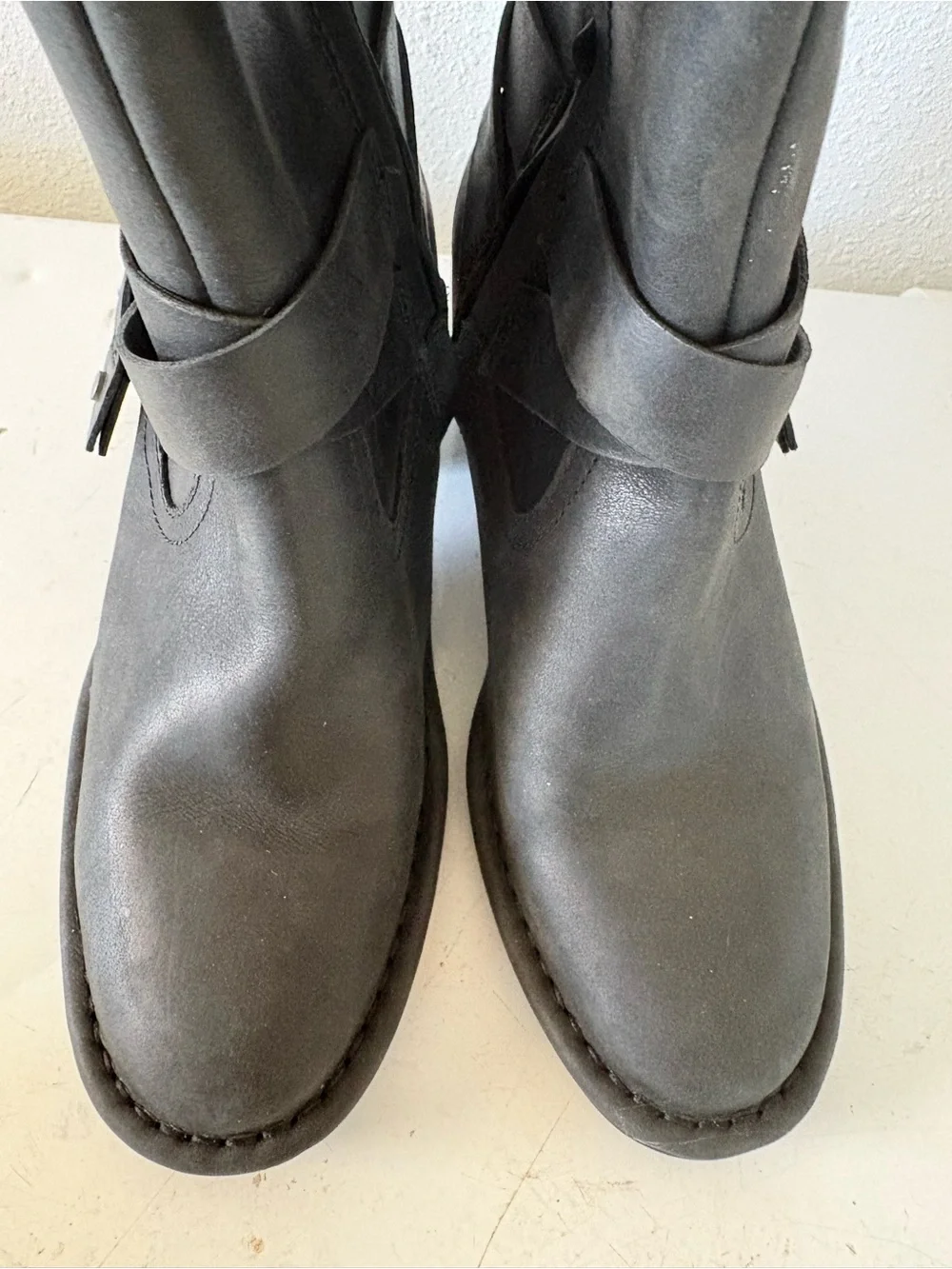 UGG Black Leather Tall Harness Moto Boots Women’s Size 5 – New Without Box